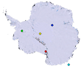 Carte de l'Antarctique